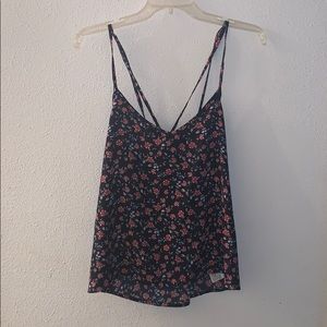 Multicolored floral tank top